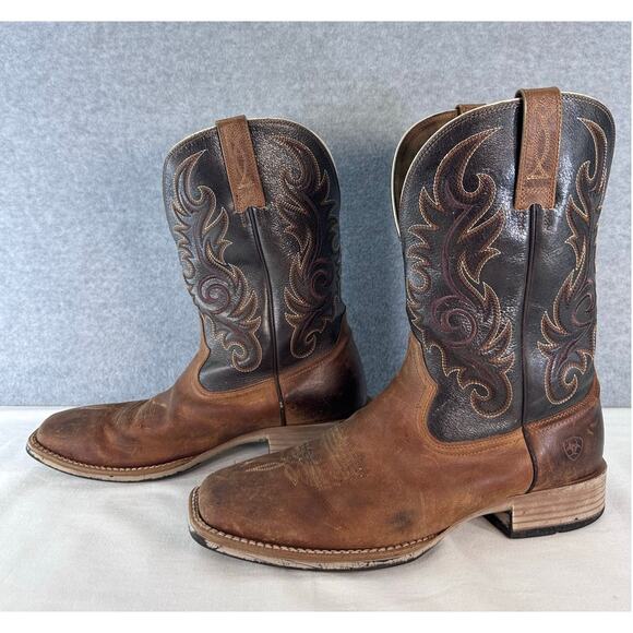 Ariat Men\'s 12 Lasco Ultra Western Boots Leather Cowboy 10046830 Rodeo Pull On main image 4